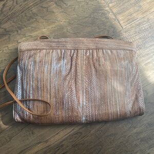 Vintage Varon Brown Snakeskin Clutch/Bag